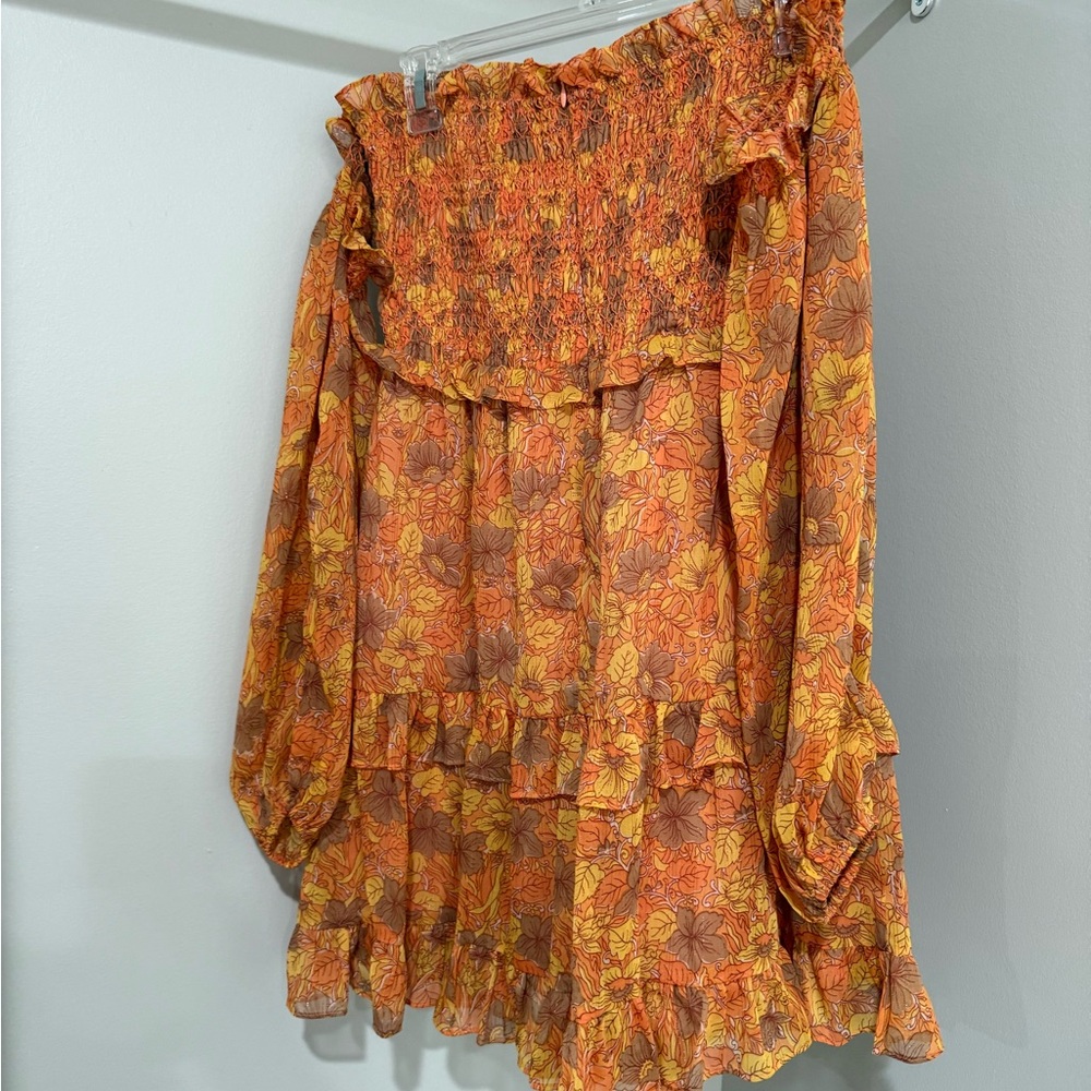 Floral Orange Women's dress